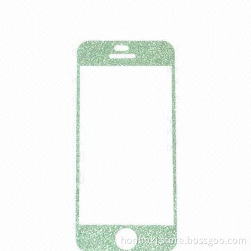Colorful Glitter Effect Screen Protectors for iPhone 5S/5/4S/4, Made of High Transparent Film